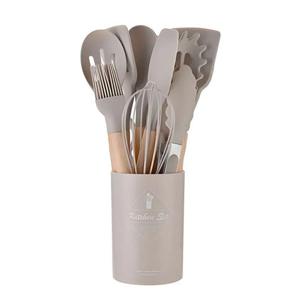 Silicone Non-Stick Cooking Utensils Set (12Pcs)