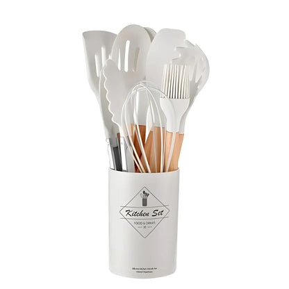 Silicone Non-Stick Cooking Utensils Set (12Pcs)