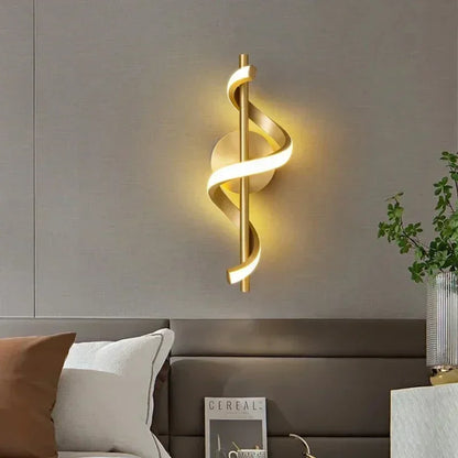 Modern Spiral LED Wall Lamp