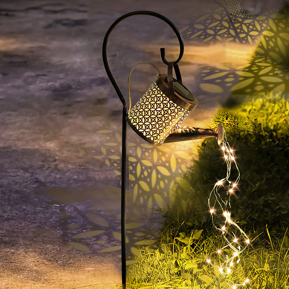 Solar Watering Can Outdoor Garden Lights