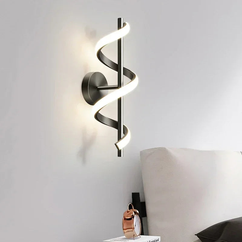 Modern Spiral LED Wall Lamp