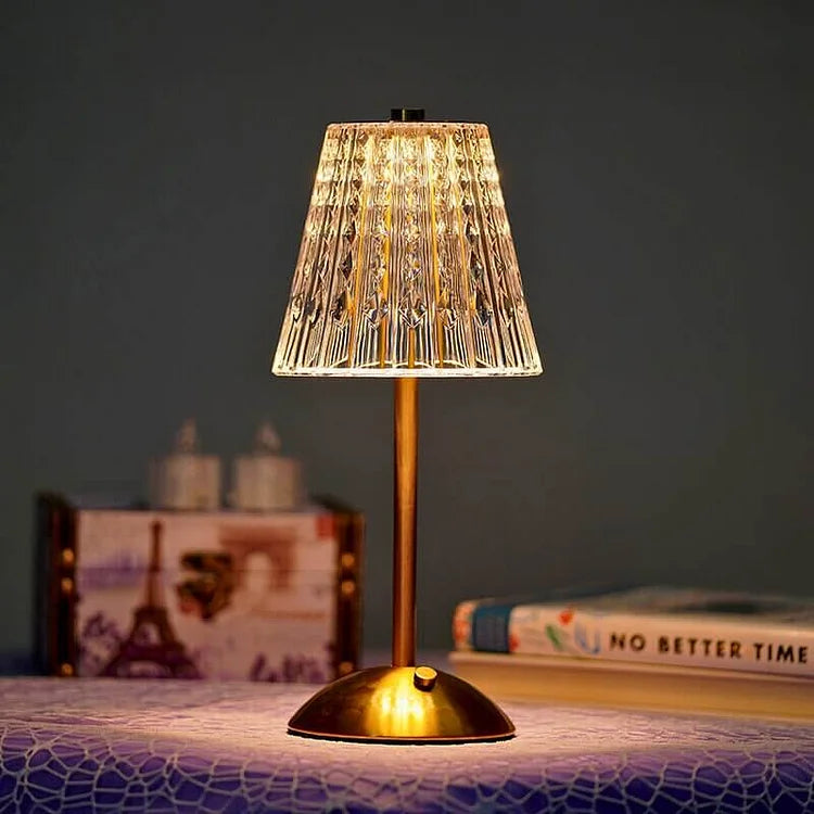 Sparkling Crystal Cordless Table Lamp