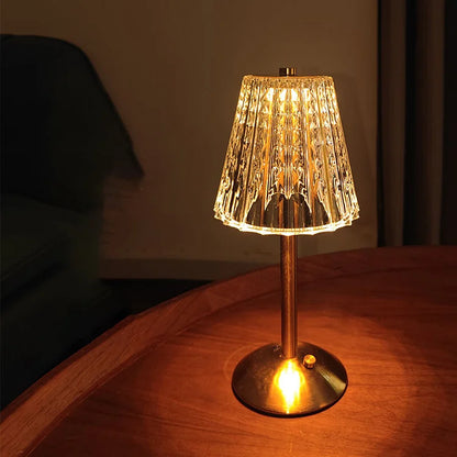 Sparkling Crystal Cordless Table Lamp