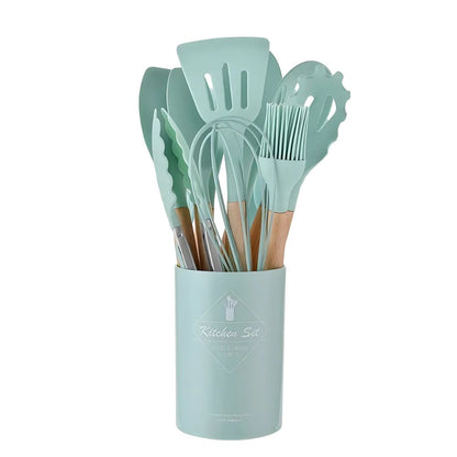 Silicone Non-Stick Cooking Utensils Set (12Pcs)